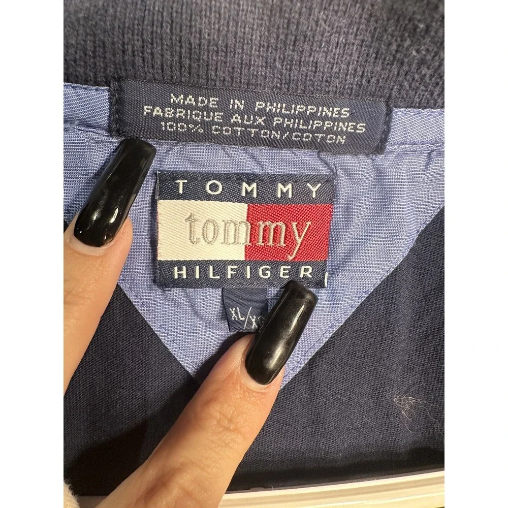 tommy hilfiger womens long sleeve collared shirt size XL extra large - Picture 2 of 3